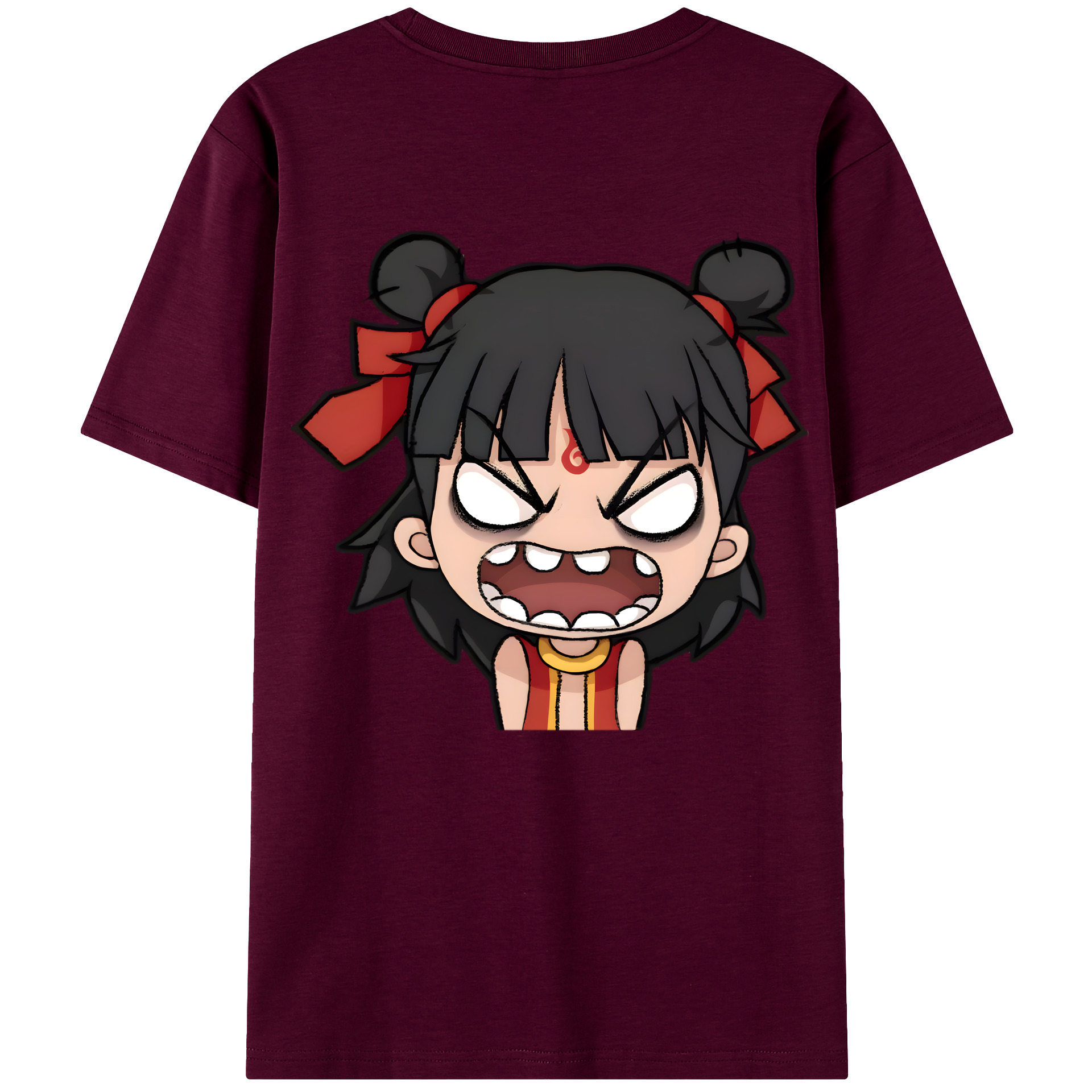 （画像用） Ne Zha 2 ナタ 魔童の大暴れ レディース半袖Tシャツ(バックプリント)